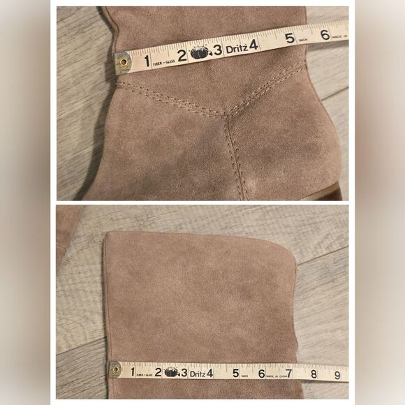 BP Over The Knee Genuine Tan Suede Boots 7 Hensley - Picture 6 of 8